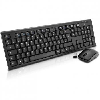 V7 CKW100IT RF inalámbrico QWERTY Italiano Negro - Teclado
