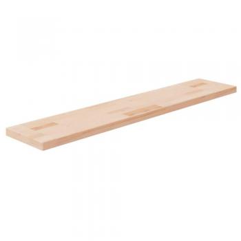 Estantería de madera maciza de roble sin tratar 100x20x2,5 cm