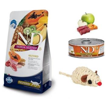 Farmina N&D Cat Tropical Selection Neutered Cordero 1,5Kg - Alimento completo para gatos adultos esterilizados