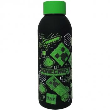 Botella de Acero Inoxidable Minecraft 500ml - Kids Licensing