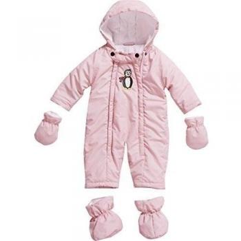 Playshoes Schneeanzug, Schneeoverall Pinguin - Traje de nieve para bebés niña, color rosa