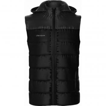 Givova Chaleco Prime - Chaleco de plumas, sin mangas, color negro, talla S