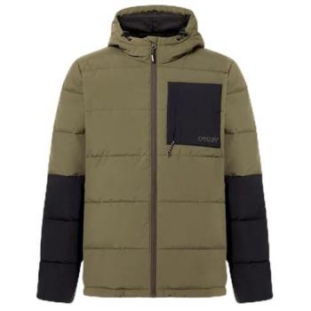 Oakley Tahoe Puffy RC Waterproof Hooded Jacket - Green/Black - Men's Size M