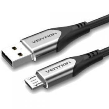 Cable USB 3.0 Vention COPBC/USB Macho - MicroUSB Macho/25cm/Negro