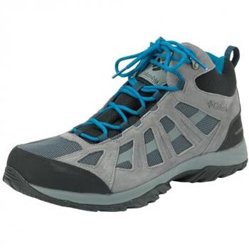 Columbia Botas de Senderismo Redmond™ III Mid Waterproof para Hombre, Color Gris/Azul, Talla 42