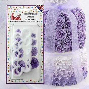 FMM Cutter- Smaller Easiest Rose Ever Fondant Icing Tool For Cake Decoration
