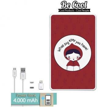 Becool® - Batería Externa Power Bank 4000 mah + Gratis 1 cable USB-MicroUsb