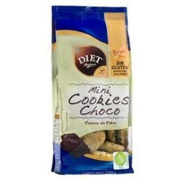 Choco Mini Cookies Sin Gluten y Veganas - Radisson Diet | Galletas con Trocitos de Chocolate | Libre de Aceite de Palma | 150g