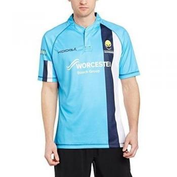 Worcester Warriors 2014/15 Alternate - Réplica de camiseta de rugby azul azul Talla:large