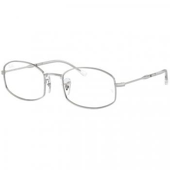 Ray-Ban RX6510 2968 Men's Eyeglasses Silver Size 52 - Blue Light Block Available
