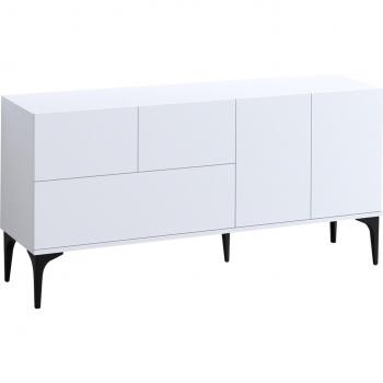 Aparador Calicosy 5 puertas blanco L150 cm