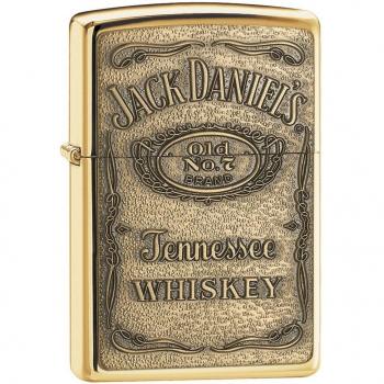 Zippo 1350003 Jack Daniel'S Label Brass - Mechero con Relieve