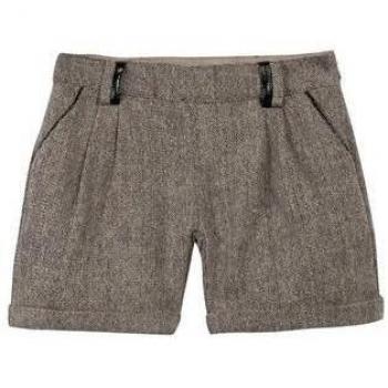 Pantalones cortos de princesa salvaje para niña en lana de oveja – talla 5 años bronce