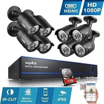 [1980*1080P HD] ANNKE Kit de 8 Cámaras de Vigilancia Seguridad
