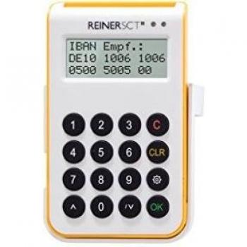 Lectura de tarjetas inteligentes REINER SCT cyberJack® one, con generador TAN, USB 2.0, color blanco/amarillo