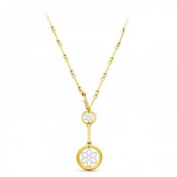 Gargantilla Oro Bicolor Mujer 18k Diseño Elegante