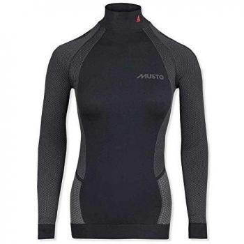 Musto Capas de Capa Base Activa para Mujer Vela y esquí - Top Black con Aislamiento térmico