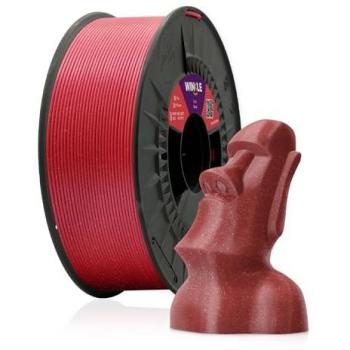 Filamento PLA HD Glitter Coral 1,75 mm con Partículas 1Kg Winkle