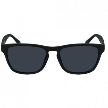 Calvin Klein Jeans Square Sunglasses CKJ21623S Matte Black with Blue Mirrored Lenses