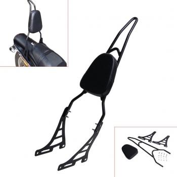SENGEAR - Sissy Bar Respaldo del Asiento Trasero con Arco de Apoyo Soporte Estante + Tornilleria para Harley-Davidson Dyna Harley-Davidson Dyna Low Rider FXDL EFI FXDLI / Street Bob FXDB / Wide Glide EFI FXDWG / Street Bob / Super Glide Custom / Super Gli