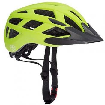 Casco Infantil Verde/Negro Ajustable con Visière y LED - Talla S
