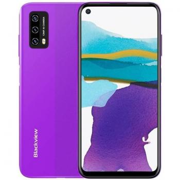 Blackview A90 Smartphone 4GB RAM 64GB ROM NFC Android 11 Dual SIM 6.39 Pulgadas HD+ Pantalla USB Tipo-C Batería 4280mAh - Púrpura Libre