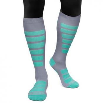 Calcetines unisex para snowboard y esquí Aoraki Crevasse Siroko Gris