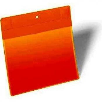 Porta documentos magnético A5 horizontal con imanes de neodimio - Pack de 10 unidades - Color amarillo