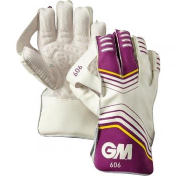 GM Gunn y Moore Cricket Deportes 606 Wicket Keeper mano protección Mantener Guantes, blanco