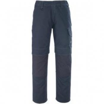Pantalones de Trabajo Mascot Houston Talla 82C66, Negro-Azul, L32W50.5