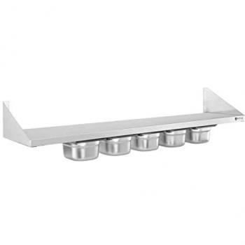 Estante para especias de acero inoxidable - 5 x 1/6 GN - 120 cm