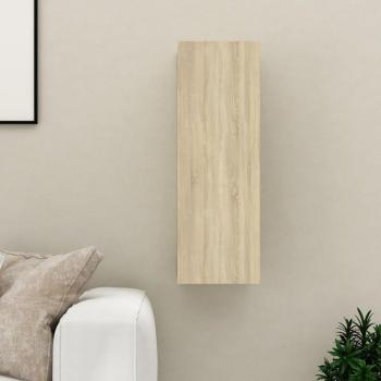 Mueble para TV de madera contrachapada color roble 30,5x30x90 cm