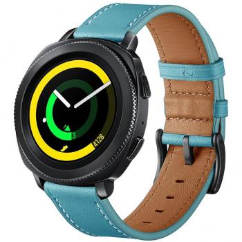 SUNDAREE Compatible con Correa Galaxy Watch 3 41MM/Galaxy Watch 42MM,20mm Cuero Reemplazo Banda Pulseras Smartwatch Correa for Samsung Galaxy Watch Active 2/Watch 3 41/TicWatch 2/Huawei Watch GT 2 42