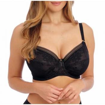 Fantasie Fusion Lace Underwire Side Support Bra - Black - Size 30DD