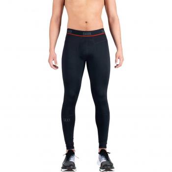 Saxx - Malla de hombre Kinetic Light-Compression Mesh SAXX, malla larga negra, talla M