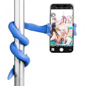 Celly Bastón Selfie Flexible Universal para Smartphone y Cámara Color Azul