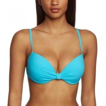 Marc O' Polo Bodywear Top push-up - Parte De Arriba De Bikini Mujer, color turquesa, talla 36C