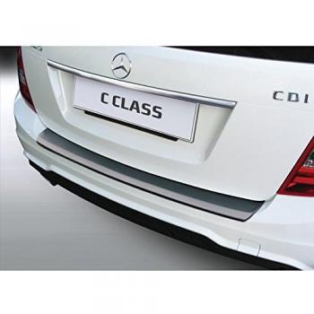 RGM Protector del Parachoques Trasero ABS Compatible con Mercedes Clase C W204 Estate 2011-2014 Negro