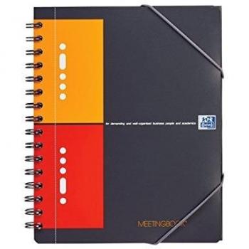 Bloc de notas Oxford International College Meetingbook A5 cuadriculado 80 hojas doble espiral