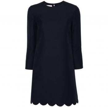 Valentino Women's Silk Mini Dress in Blue | Size 44 | 5B3VA9J51CF598