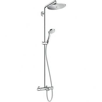 Hansgrohe 26792000 Croma Select S 280 Air columna de ducha para la bañera, 4 tipos de chorro, cromo