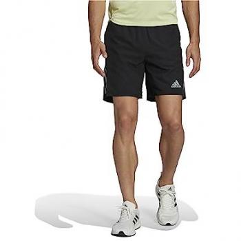 Pantalones Cortos de Running Adidas Own the Run para Hombre, Negros/Reflectantes, 7 Pulgadas, Talla XS