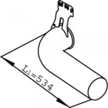 Tubo de escape DINEX 68716 - Tubo de escape posterior, compatible con modelos específicos, fabricado en acero inoxidable, diseño optimizado para un mejor flujo de gases, resistencia a la corrosión, fácil instalación