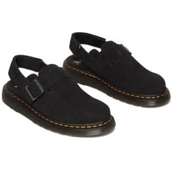 Dr. Martens Jorge II Black Suede Mules for Women