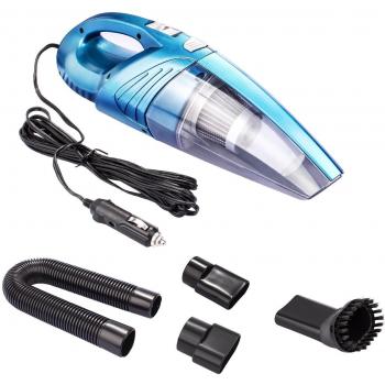 Power Aspiradora de mano para coche, ELOKI Aspiradora de mano, DC 12V 120W 4500pa, 14.8ft