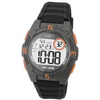 Limit Digital Watch - Black, Unisex; Limit Digital Watch - Grey, One Size; Limit LCD Black Silicon Strap Wristwatch for Men