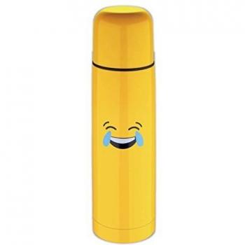 Emoticonworld Termo, Acero Inoxidable, Amarillo, 28.5 x 9 x 9 cm
