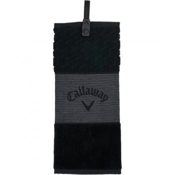 Callaway Tri-Fold Black Golf Towel