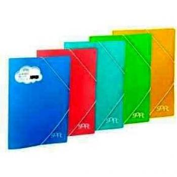 CARPETA ESPIRAL FOLIO 20 FUNDAS VERDE PASTEL
