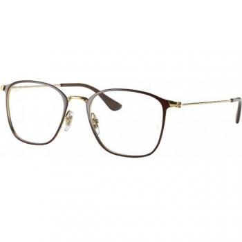 Ray-Ban RX6466 2905 - Gafas Graduadas para Hombre Marrones